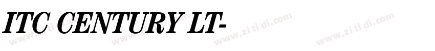 ITC CENTURY LT字体转换 ITC CENTURY LT字体转换